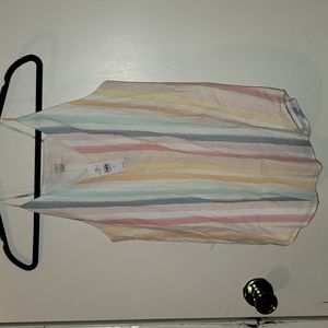Loft Outlet Striped Tank Fully Lined Size Extra Small New with Tags